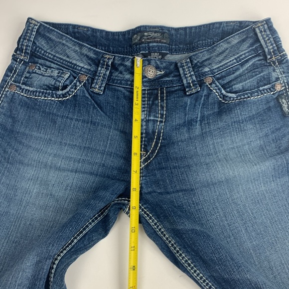Silver jeans Suki Surplus Bootcut Size 32 Medium wash denim stretch Flap pocket - Picture 12 of 15